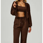 Women's Active Set – Enhanced Comfort, Breathable Fabric. Brown