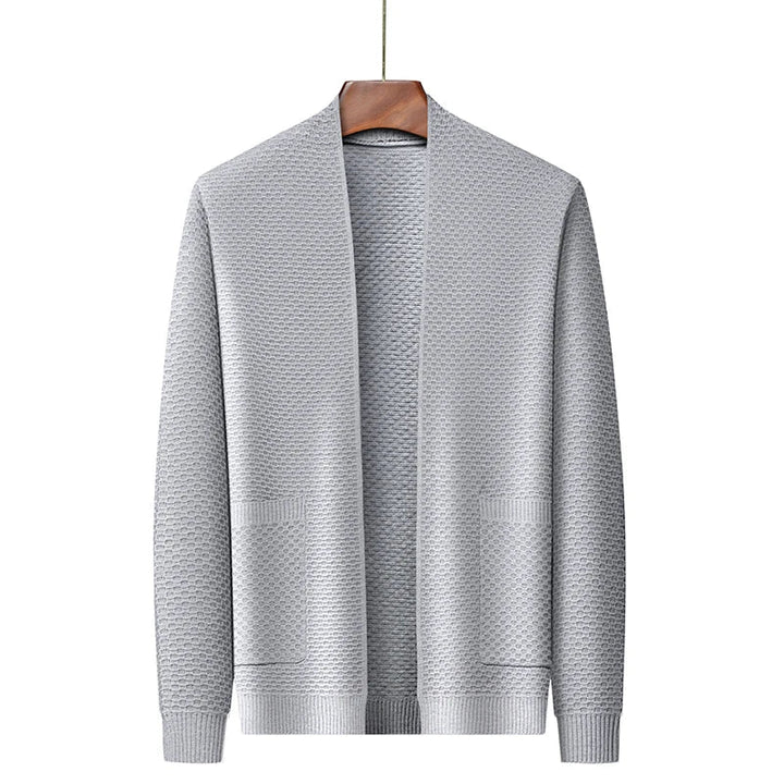 Brushed Jacquard Blazer With Embossed Texture For Men-MODAUTLET