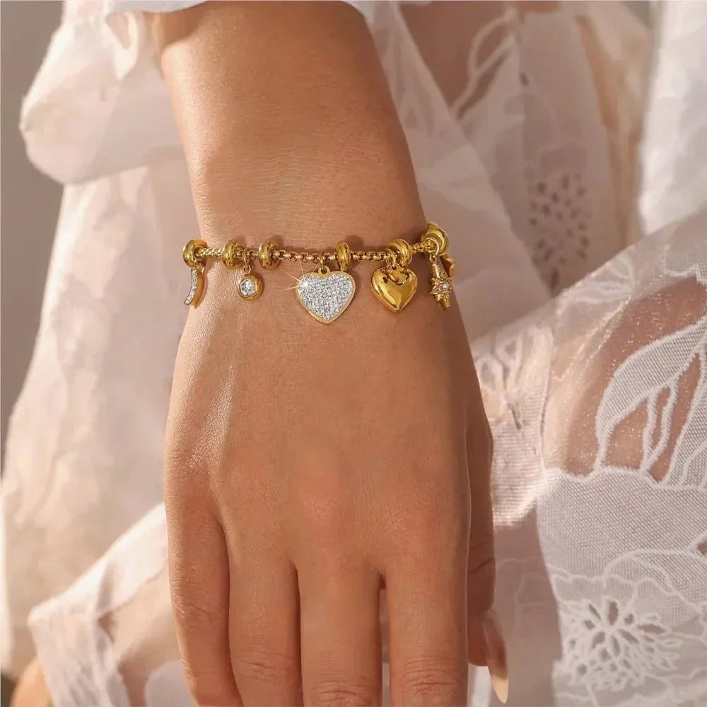 Charming Heart Bracelet-MODAUTLET