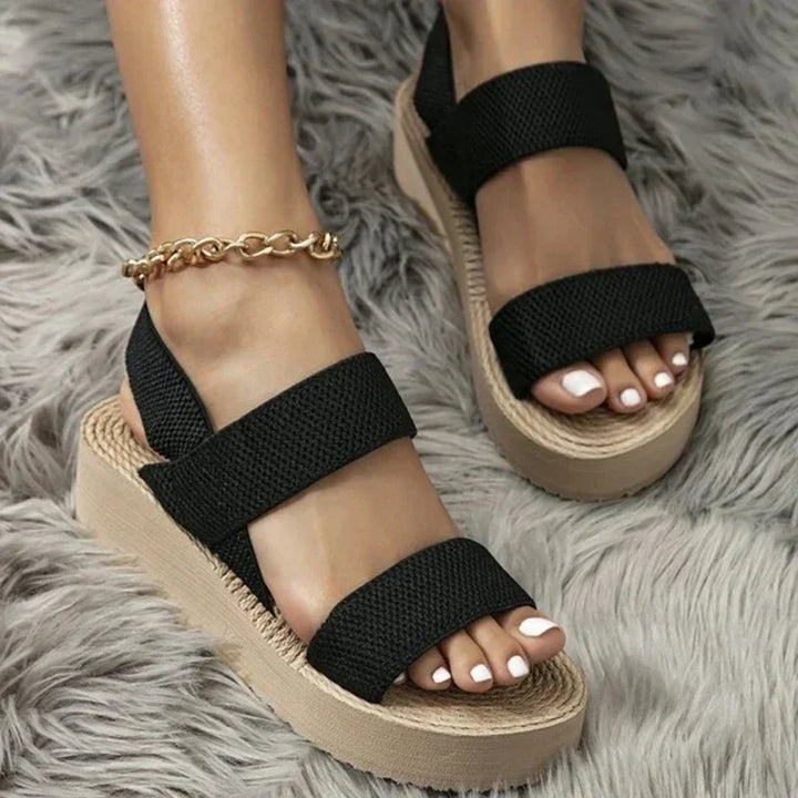Women's Minimalist Slingback Wedge Sandals-MODAUTLET