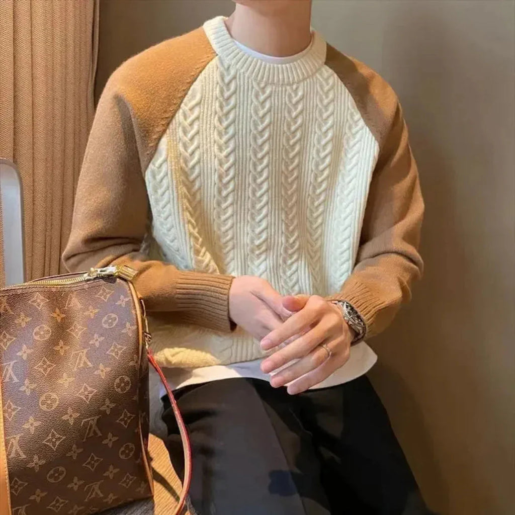 Cozy Cable-Knit Sweater Beige