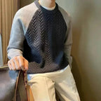 Cozy Cable-Knit Sweater Blue