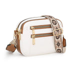 Women's Elegant Leather Shoulder Bag White
