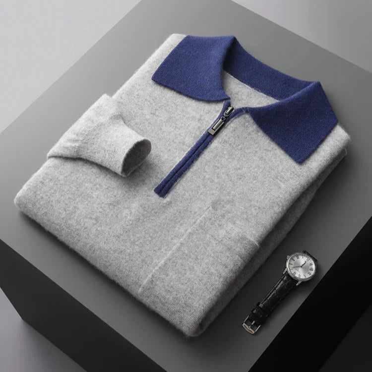 Men's Cashmere Polo - Torino Style-MODAUTLET