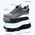 Men's Rotary Button Safety Trainer Shoes
