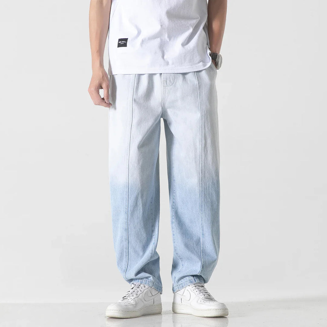 Men's Sun-Faded Denim Jeans - Palisades Style-MODAUTLET