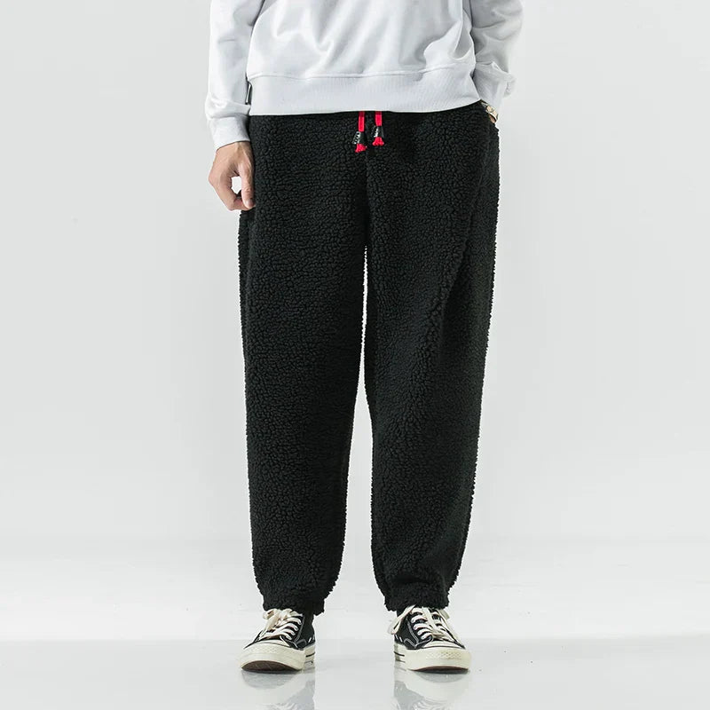 Men's Relaxed Fit Ultra Soft Fleece Sweatpants with Drawstring-MODAUTLET