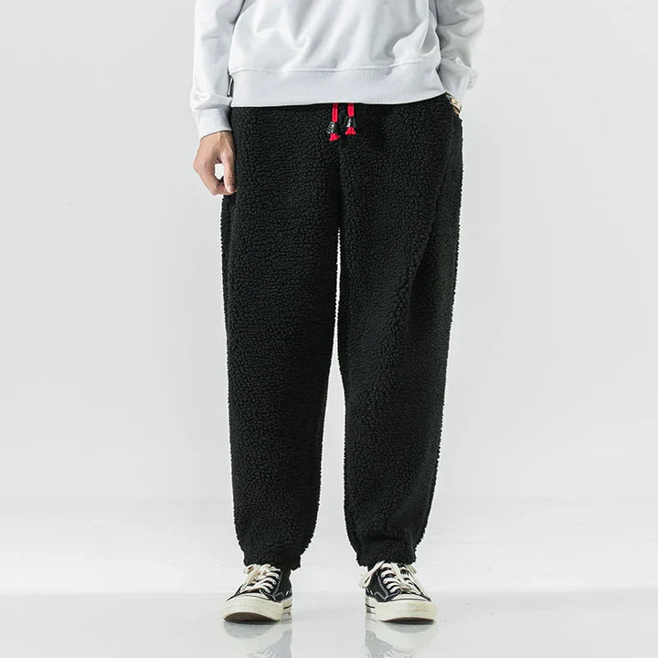 Men's Relaxed Fit Ultra Soft Fleece Sweatpants with Drawstring-MODAUTLET