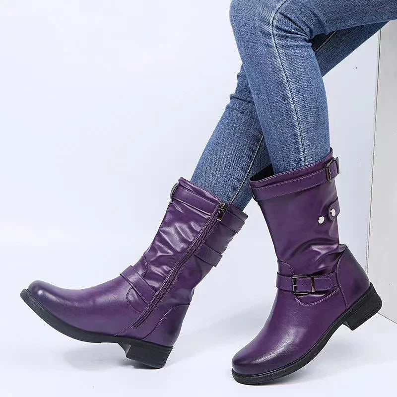 Women's Urban Mid-Calf Boots Purple