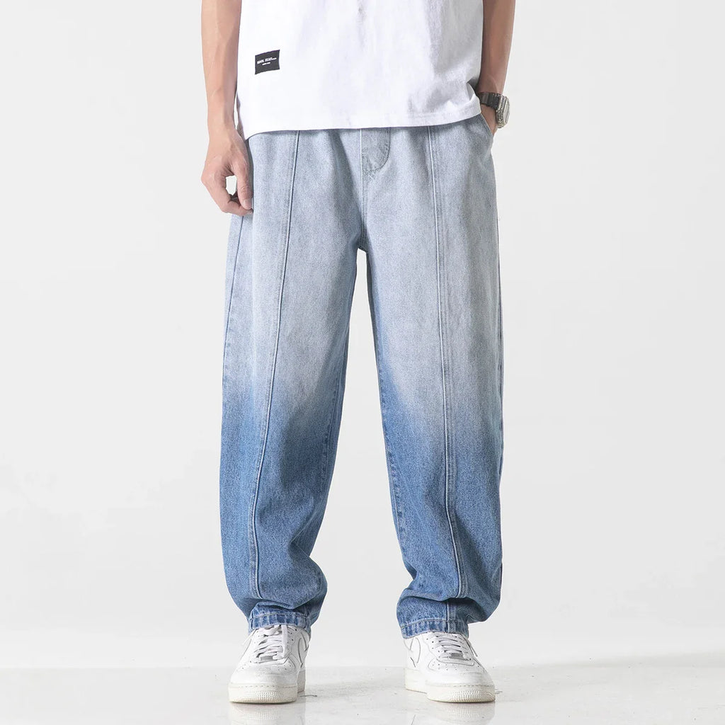 Men's Sun-Faded Denim Jeans - Palisades Style