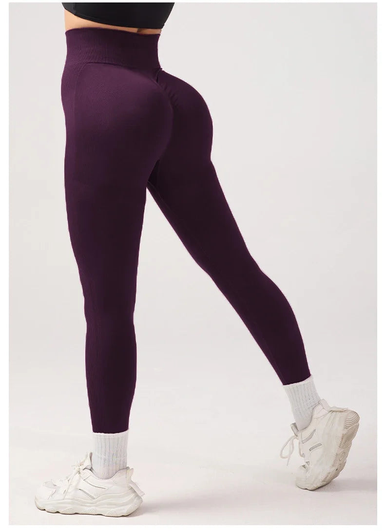 Women's High Waist Seamless Yoga Leggings with Tummy Control Viola