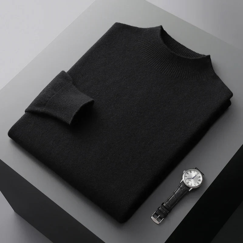 Men's Merino Wool Sweater Black