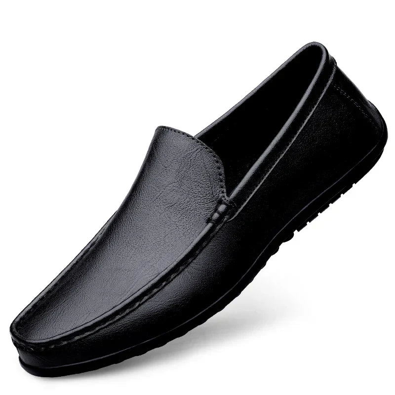 Men's Casual Soft Loafers Black