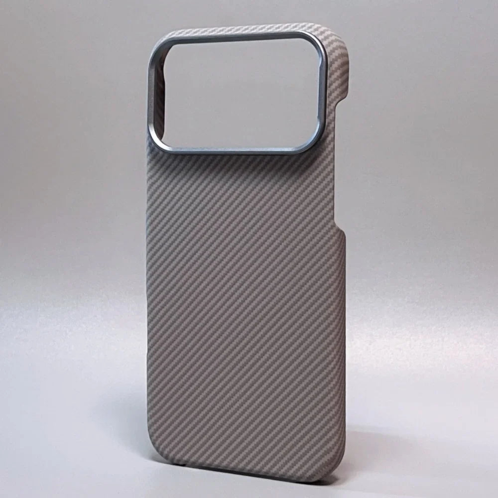 Carbon Fiber Protective Case for Enhanced Durability Gray