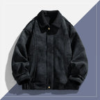 Men's Suede Shearling Jacket - Stylish and Cozy Outerwear