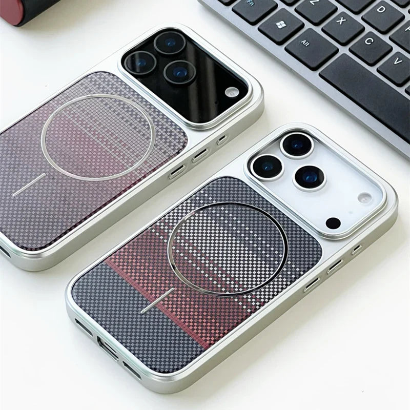 Durable Carbon Fiber Armor Phone Case-MODAUTLET
