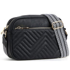 Women's Elegant Leather Shoulder Bag Black