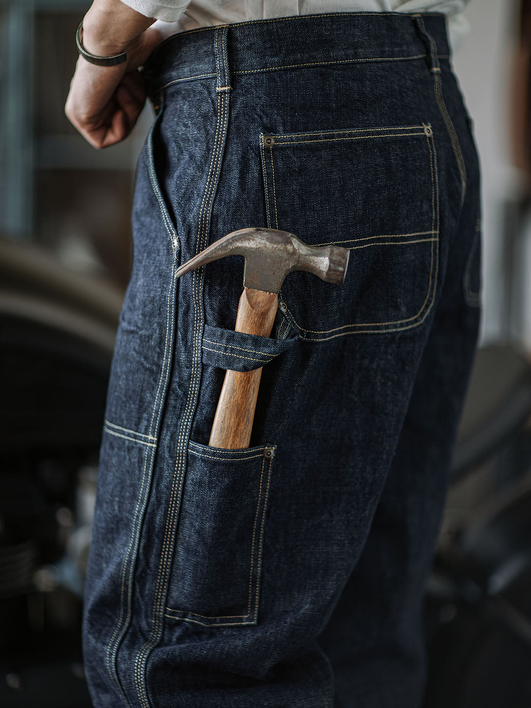 Men's Selvedge Denim Carpenter Pants