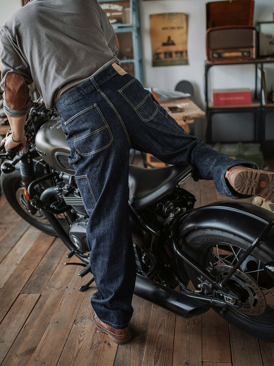 Men's Selvedge Denim Carpenter Pants