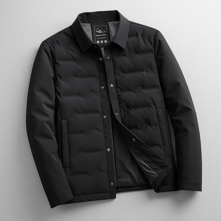 Sergio Zanelli Lightweight Down Jacket for Men Classic Black