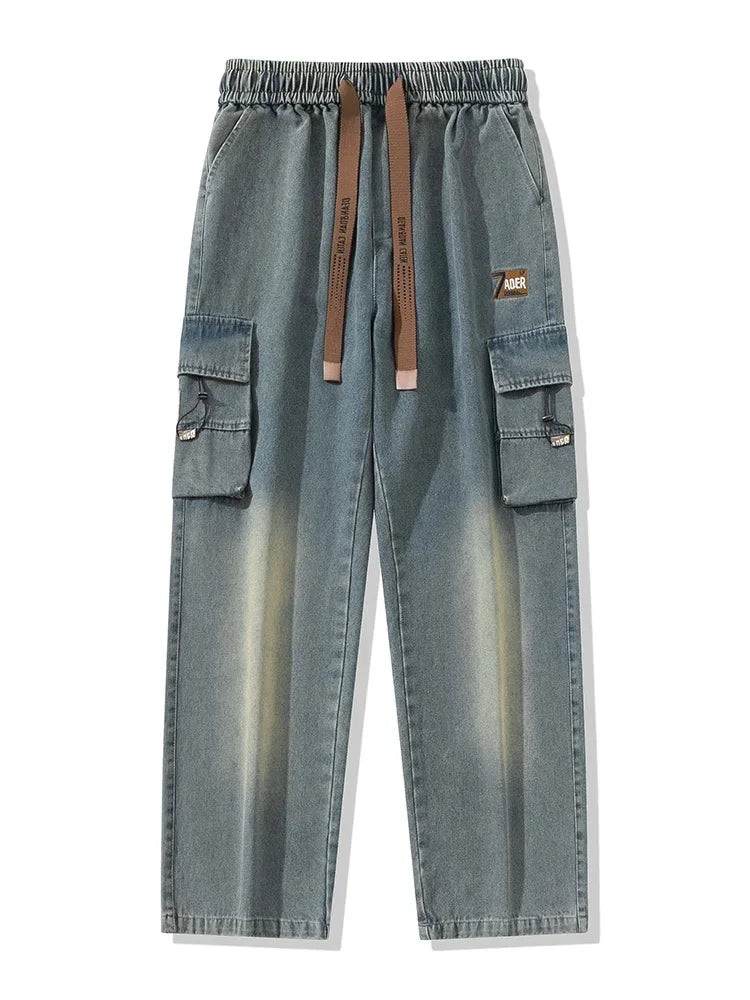 Men's Voyage Denim Cargo Pants-MODAUTLET