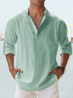 Men's Cozy Casual Shirt Green