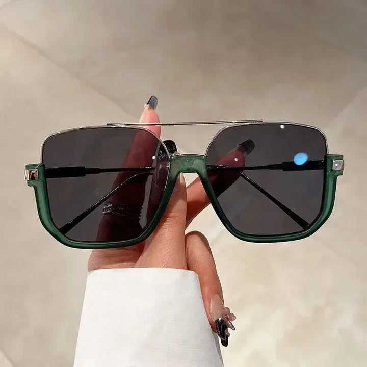 Oversized Square Sunglasses UV 400 Unisex Eyewear Trendy-MODAUTLET