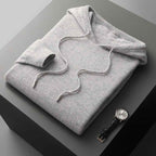 Sustainably Sourced Merino Wool Hoodie Warmth And Comfort Light Gray