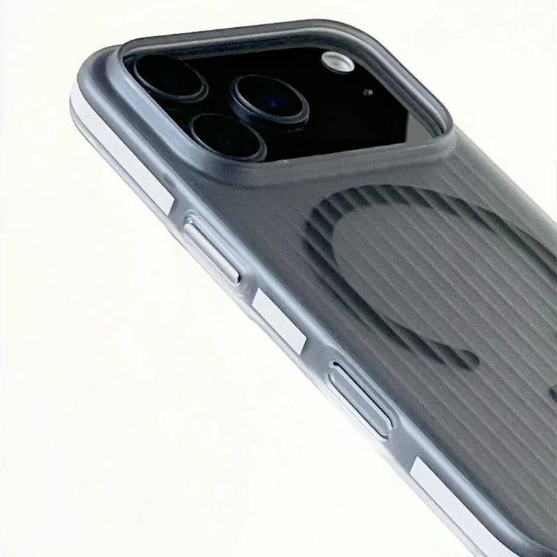 MagSafe Frosted Protective Case White Edge