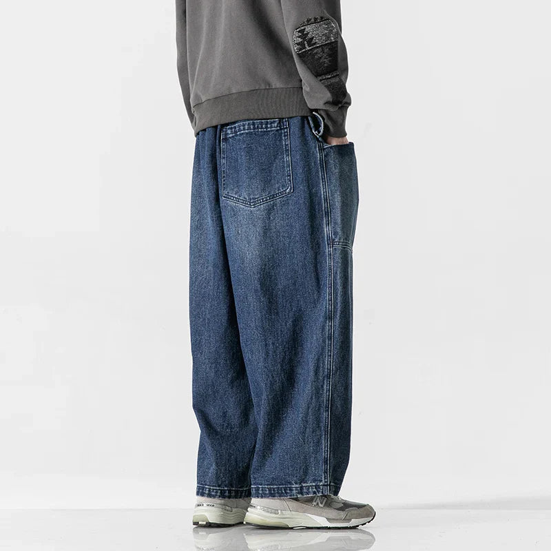 Men's Loose Fit Denim Jeans-MODAUTLET