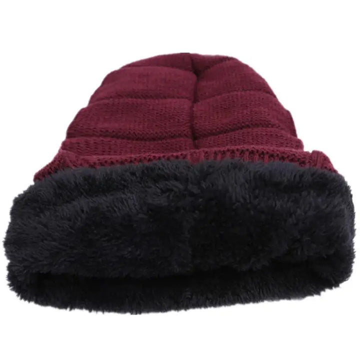 Unisex Knitted Beanie with Label-MODAUTLET