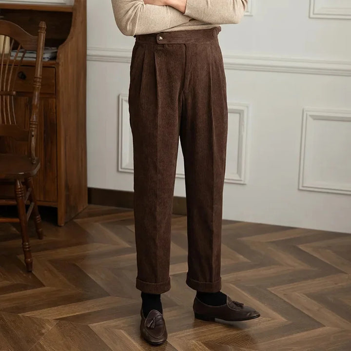 Men's Classic Corduroy Gurkha Pants-MODAUTLET