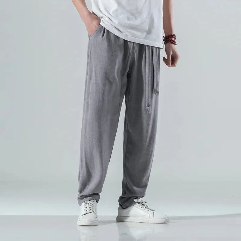 Men's Linen Drift Pants-MODAUTLET
