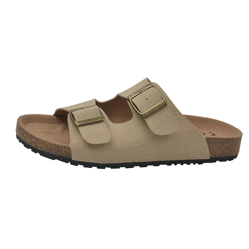 Women's Orthopedic Comfort Slides Beige