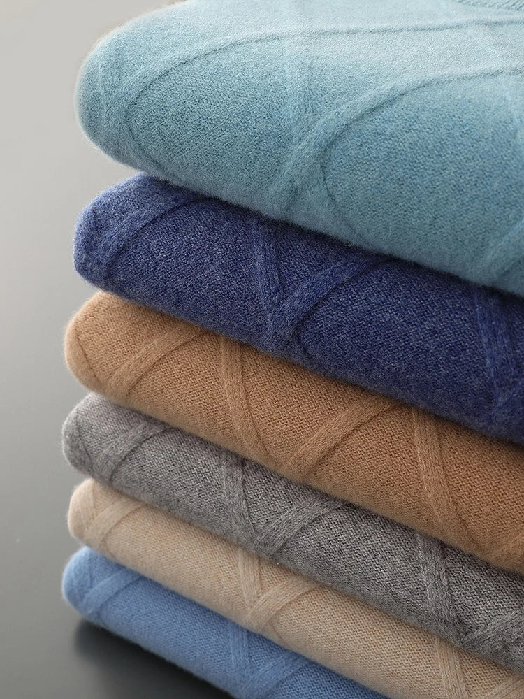 Men's Merino Wool Sweater in Meadow Green