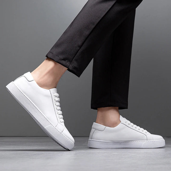 Men's Comfortable Leather Sneakers-MODAUTLET