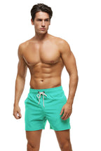 Men's Quick Dry Swim Trunks With Zipper Pockets Premium Grassgreen