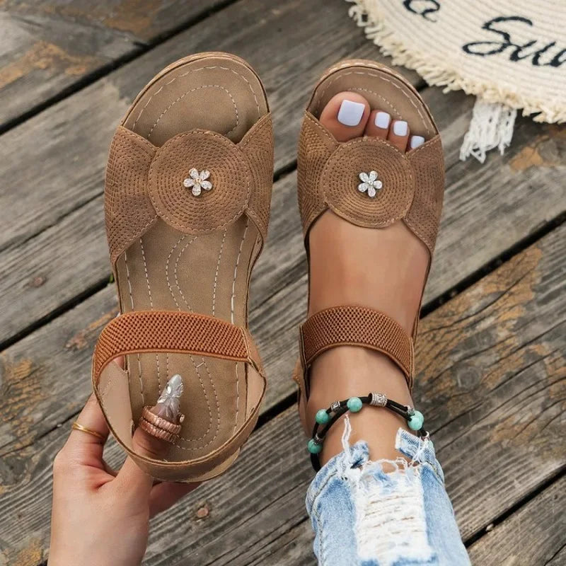 Women's Comfortable Wedge Sandals - Ideal Summer Beach Footwear-MODAUTLET