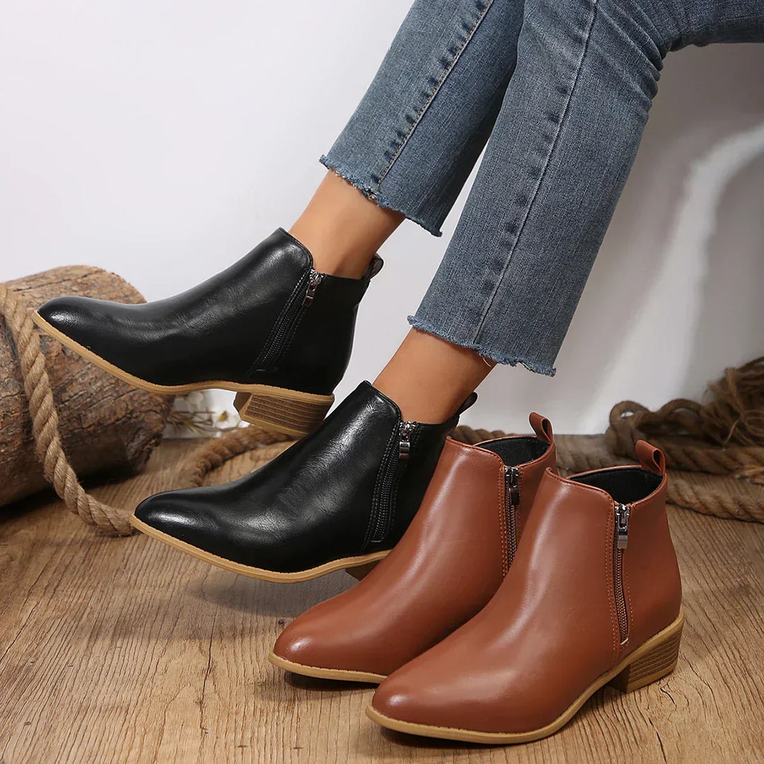 Women's Elegant All-Day Comfort Ankle Boots-MODAUTLET