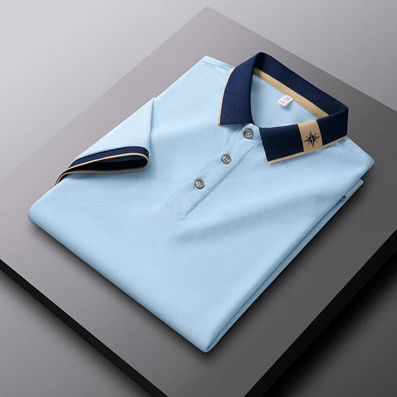 Men's Compass Polo Shirt - Verdant Green-MODAUTLET