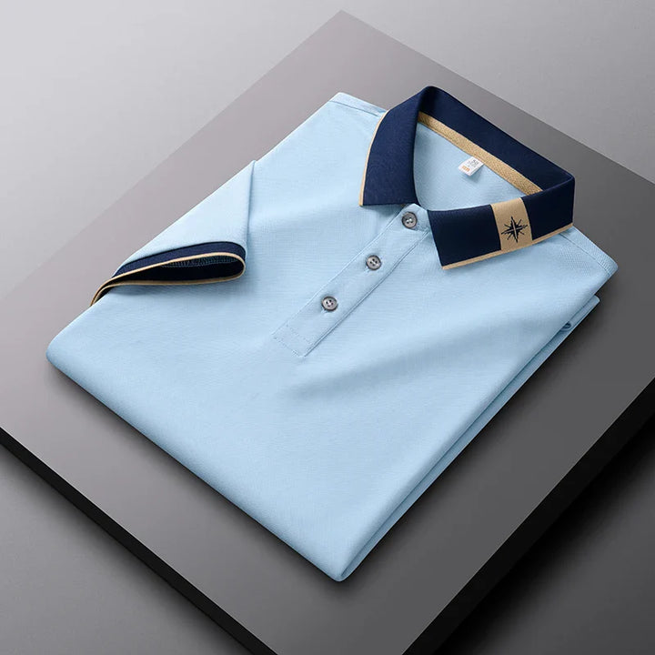 Men's Compass Polo Shirt - Verdant Green-MODAUTLET