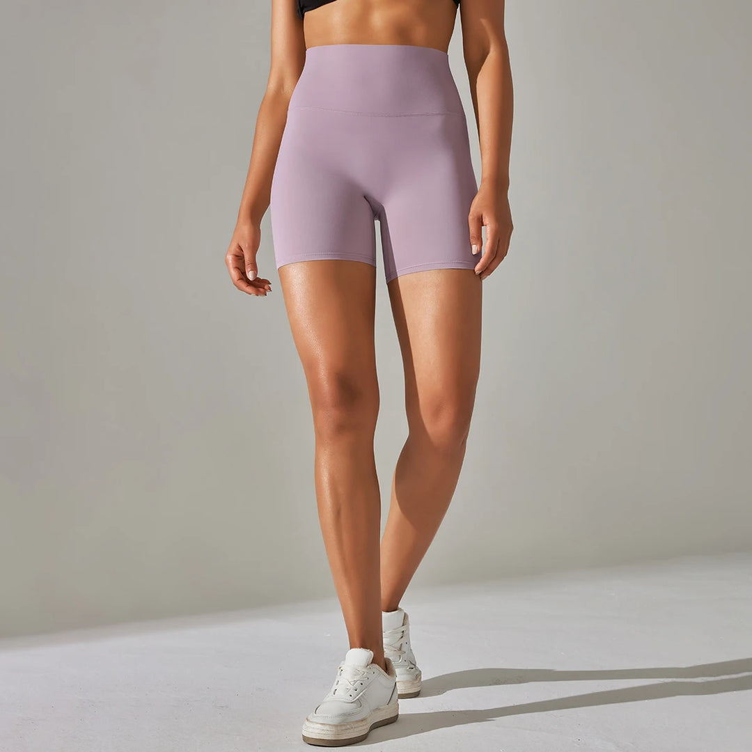 Women's High Waist Squat Proof Yoga Shorts for Fitness and Cycling