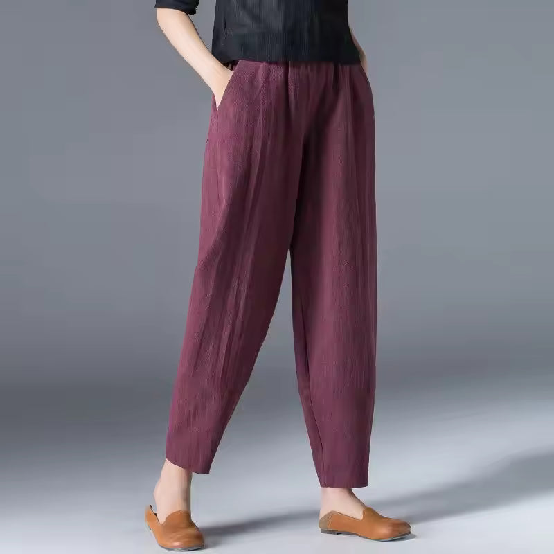 Women's Lightweight Summer Trousers-MODAUTLET