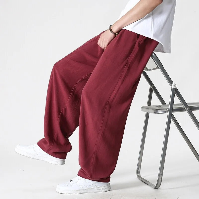 Men's Urban Breeze Linen Trousers-MODAUTLET