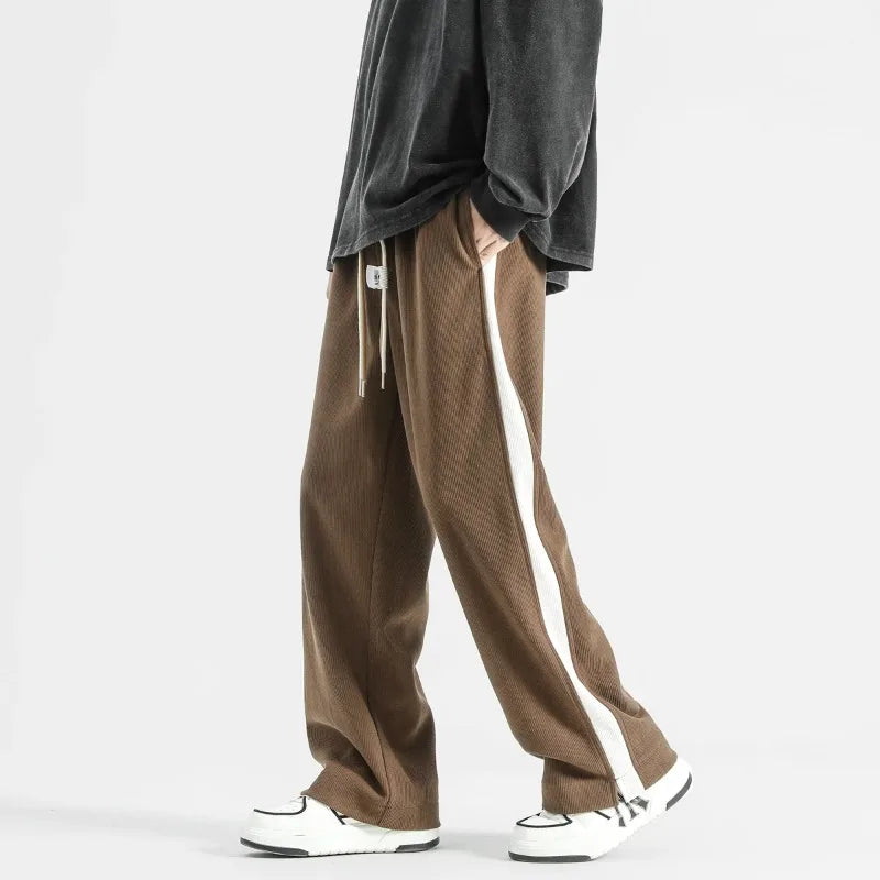 Men's Stripe Corduroy Pants - Brooklyn Style Brown