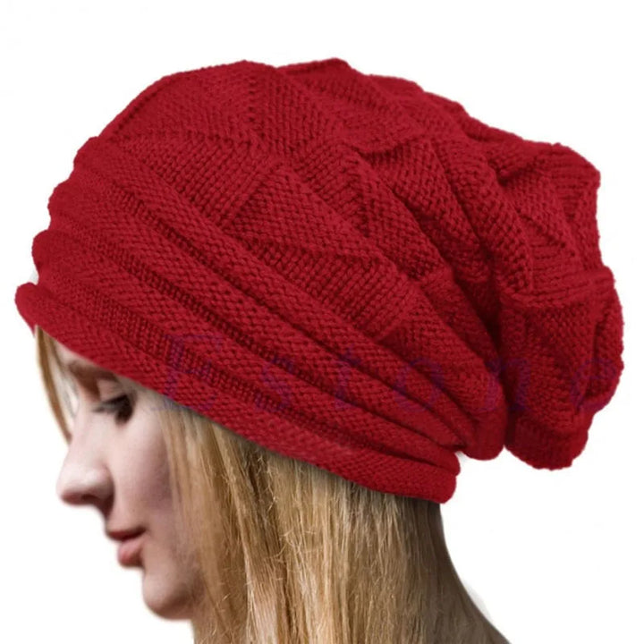 Unisex Oversized Knitted Beanie Hat-MODAUTLET
