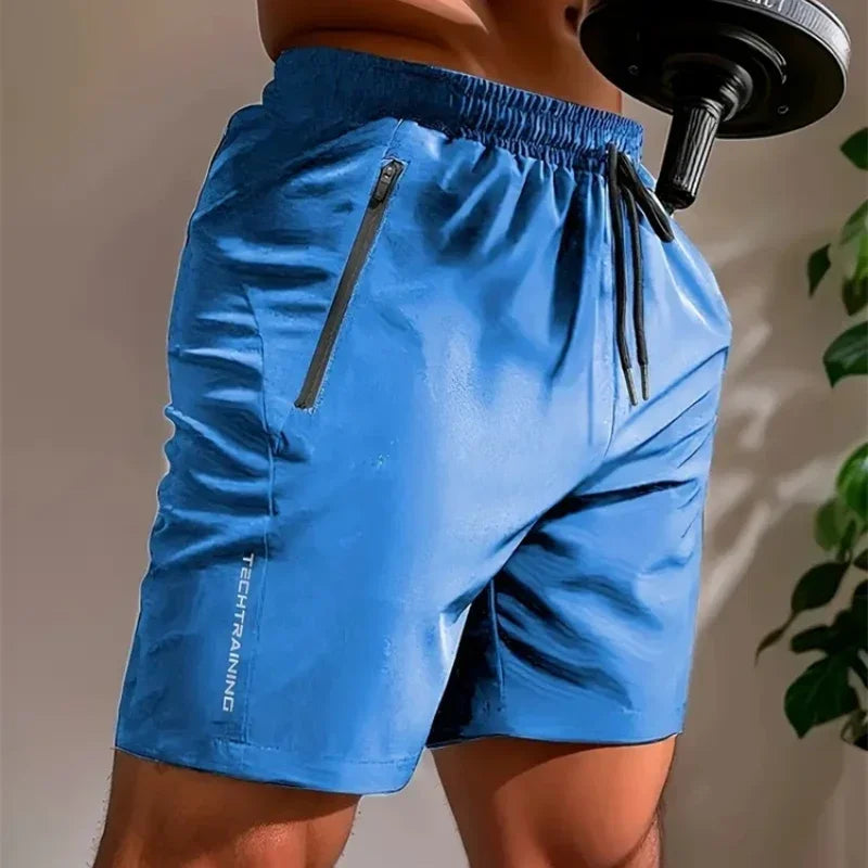 Mens Quick Dry Gym Shorts For Workout And Training Gear Azure