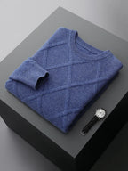 Men's Merino Wool Sweater in Meadow Green