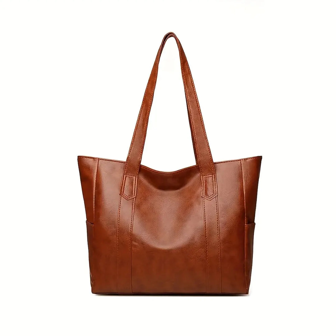 Vintage Large Capacity Vegan Tote Bag For Daily Use-MODAUTLET