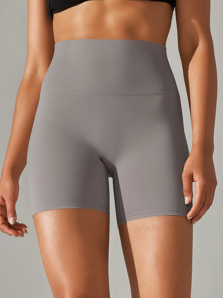 Women's High Waist Squat Proof Yoga Shorts for Fitness and Cycling
